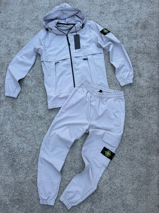 Chandal Stone Island gris claro