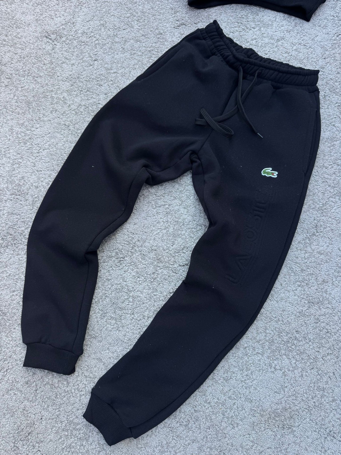 Chándal Lacoste algodón negro