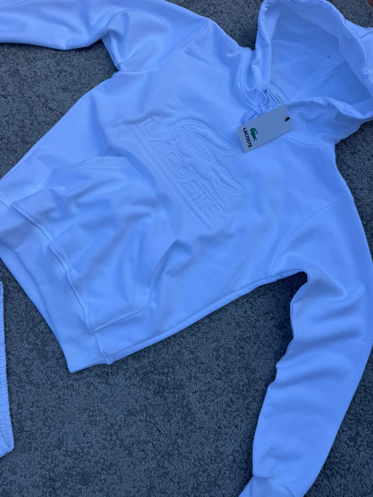 Chándal Lacoste algodón blanco