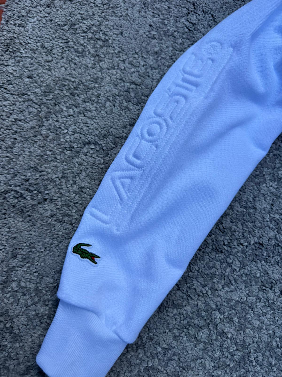 Chándal Lacoste algodón blanco