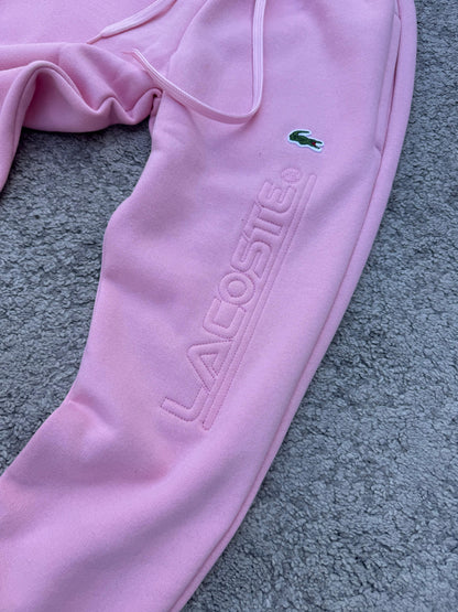 Chándal Lacoste algodón rosa