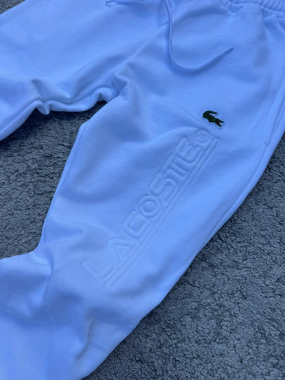 Chándal Lacoste algodón blanco