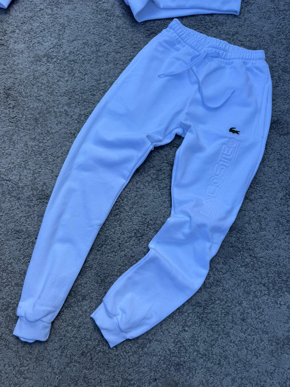 Chándal Lacoste algodón blanco